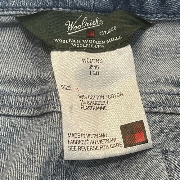 WOOLRICH Blue Jean Capris Size 4 - Picture 6 of 8